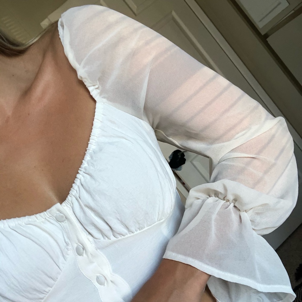 White renaissance-style top